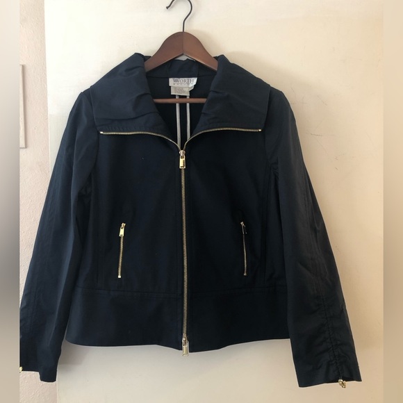 Worth Jackets & Blazers - 𝅺BLUE cotton blend ruffled jacket
